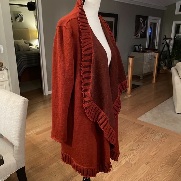 🍁ALPACAS BEST — Beautiful Open Cardigan/ Jacket🍁 Oversized, Slouchy fit , XL🍁 - Picture 5 of 9